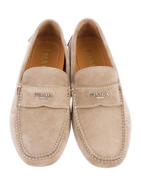 Prada Suede Driving Loafer (Men) 